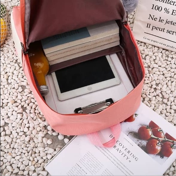 School Back Pink Girl Backpack - Picture 4 of 7